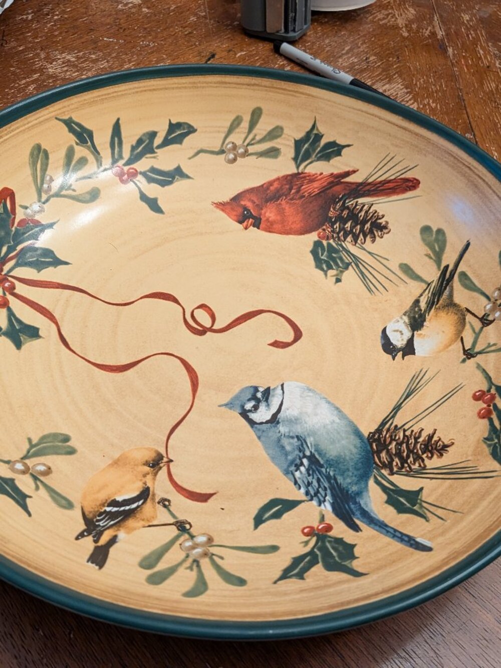 Lenox WG Everyday Cardinal 14" Bowl Large Serving Fruit/Pasta